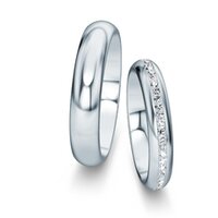 Wedding rings Delight/Heaven with pavé 0.175ct