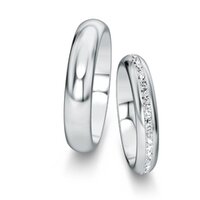 Wedding rings Delight/Heaven with pavé 0.175ct