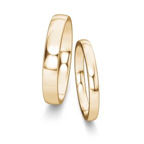Wedding rings Modern/Romance in 18K yellow gold