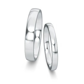 Wedding rings Modern/Romance in platinum