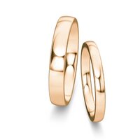 Wedding rings Modern/Romance in 18K rosé gold