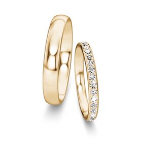 Wedding rings Classic/Eternal with pavé 0.46ct