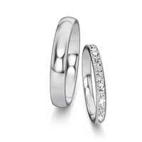 Wedding rings Classic/Eternal with pavé 0.46ct