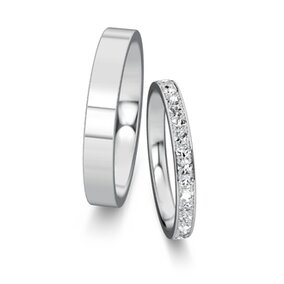 Wedding rings Infinity with pavé 0.46ct