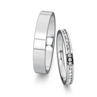 Wedding rings Infinity with diamonds 0.29ct