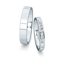 Wedding rings Infinity with pavé 0.22ct