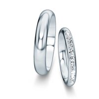 Wedding rings Delight/Heaven with pavé 0.24ct