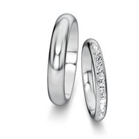 Wedding rings Delight/Heaven with pavé 0.24ct
