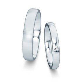 Wedding rings Modern/Romance with diamond 0.03ct