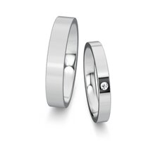 Wedding rings Infinity with diamond 0.03ct