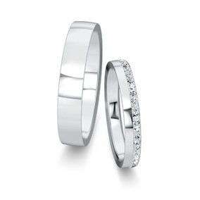 Wedding rings Desire with pavé 0.16ct