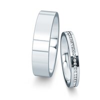 Wedding rings Infinity with diamonds 0.13ct