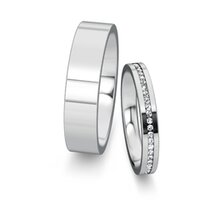 Wedding rings Infinity with diamonds 0.13ct
