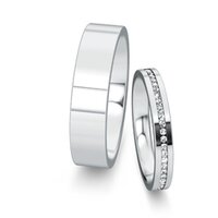 Wedding rings Infinity with diamonds 0.13ct