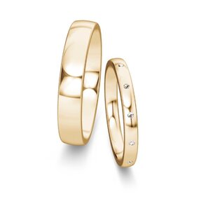 Wedding rings Modern/Romance with diamond 0.06ct