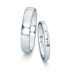 Wedding rings Modern/Romance with diamond 0.06ct