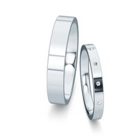 Wedding rings Infinity with diamond 0.06ct