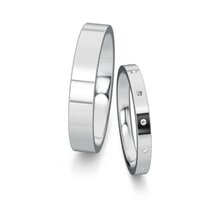 Wedding rings Infinity with diamond 0.06ct