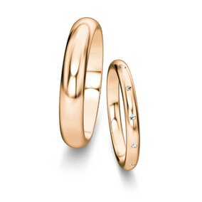 Wedding rings Delight/Heaven with diamond 0.06ct