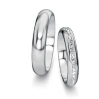 Wedding rings Delight/Heaven with pavé 0.175ct