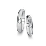 Wedding rings Delight/Heaven with pavé 0.175ct