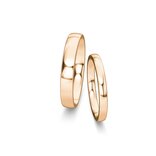Wedding rings Modern/Romance in 18K rosé gold