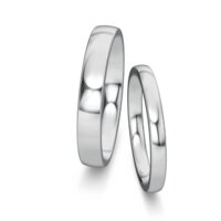 Wedding rings Modern/Romance in palladium