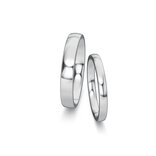 Wedding rings Modern/Romance in palladium