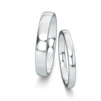 Wedding rings Modern/Romance in platinum