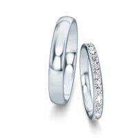 Wedding rings Classic/Eternal with pavé 0.46ct