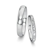 Wedding rings Classic/Eternal with pavé 0.46ct