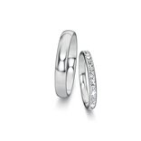 Wedding rings Classic/Eternal with pavé 0.46ct