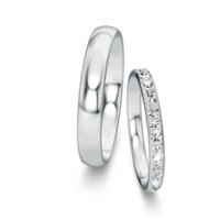 Wedding rings Classic/Eternal with pavé 0.46ct