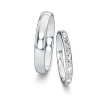 Wedding rings Classic/Eternal with pavé 0.46ct