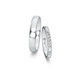 Wedding rings Modern/Romance with pavé 0.46ct