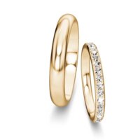 Wedding rings Delight/Heaven with pavé 0.46ct