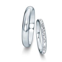 Wedding rings Delight/Heaven with pavé 0.46ct