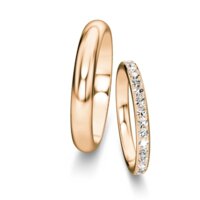 Wedding rings Delight/Heaven with pavé 0.46ct