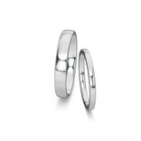 Wedding rings Modern/Romance in palladium