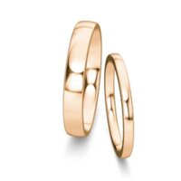 Wedding rings Modern/Romance in 18K rosé gold