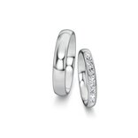 Wedding rings Classic/Eternal with pavé 0.22ct