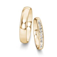 Wedding rings Classic/Eternal with pavé 0.22ct