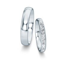 Wedding rings Classic/Eternal with pavé 0.22ct