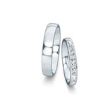 Wedding rings Modern with diamond-Pavé 0.22ct