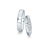 Wedding rings Modern/Romance with pavé 0.22ct