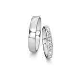 Wedding rings Modern with diamond-Pavé 0.22ct