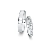 Wedding rings Modern/Romance with pavé 0.22ct