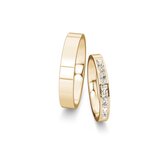 Wedding rings Infinity with pavé 0.22ct