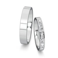 Wedding rings Infinity with pavé 0.22ct