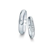 Wedding rings Delight/Heaven with pavé 0.24ct